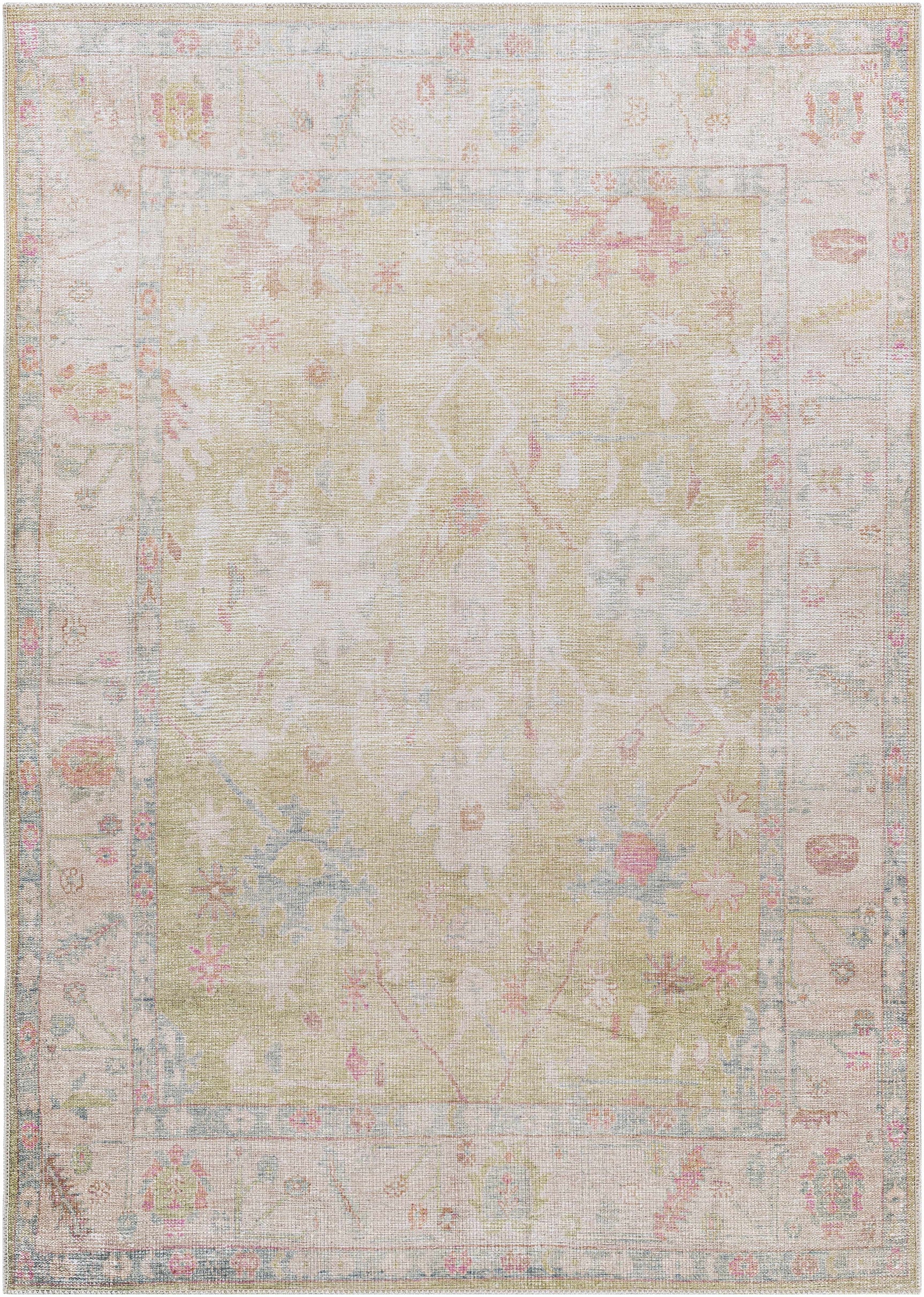 Bozkurt Distressed Washable Rug - Ornate Home