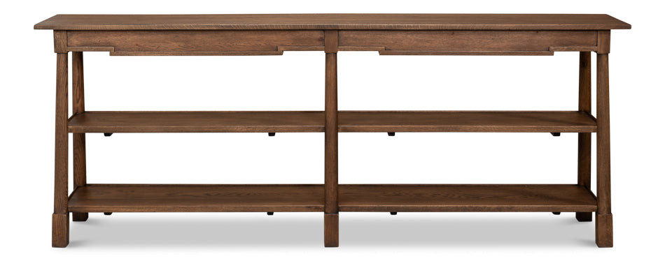 Bracken Brown Large Console Table