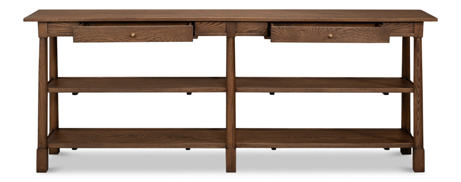 Bracken Brown Large Console Table