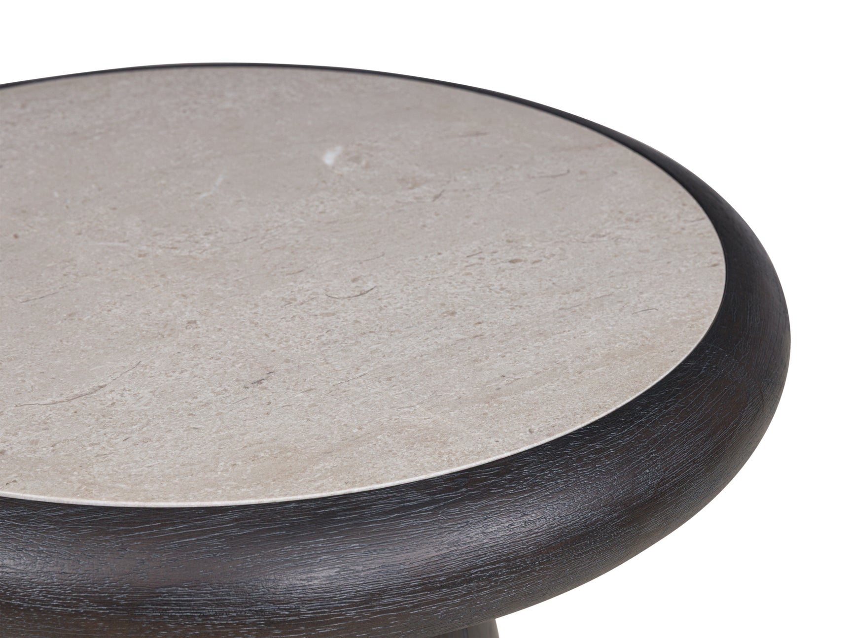 Bracken French Black Round End Table - Ornate Home