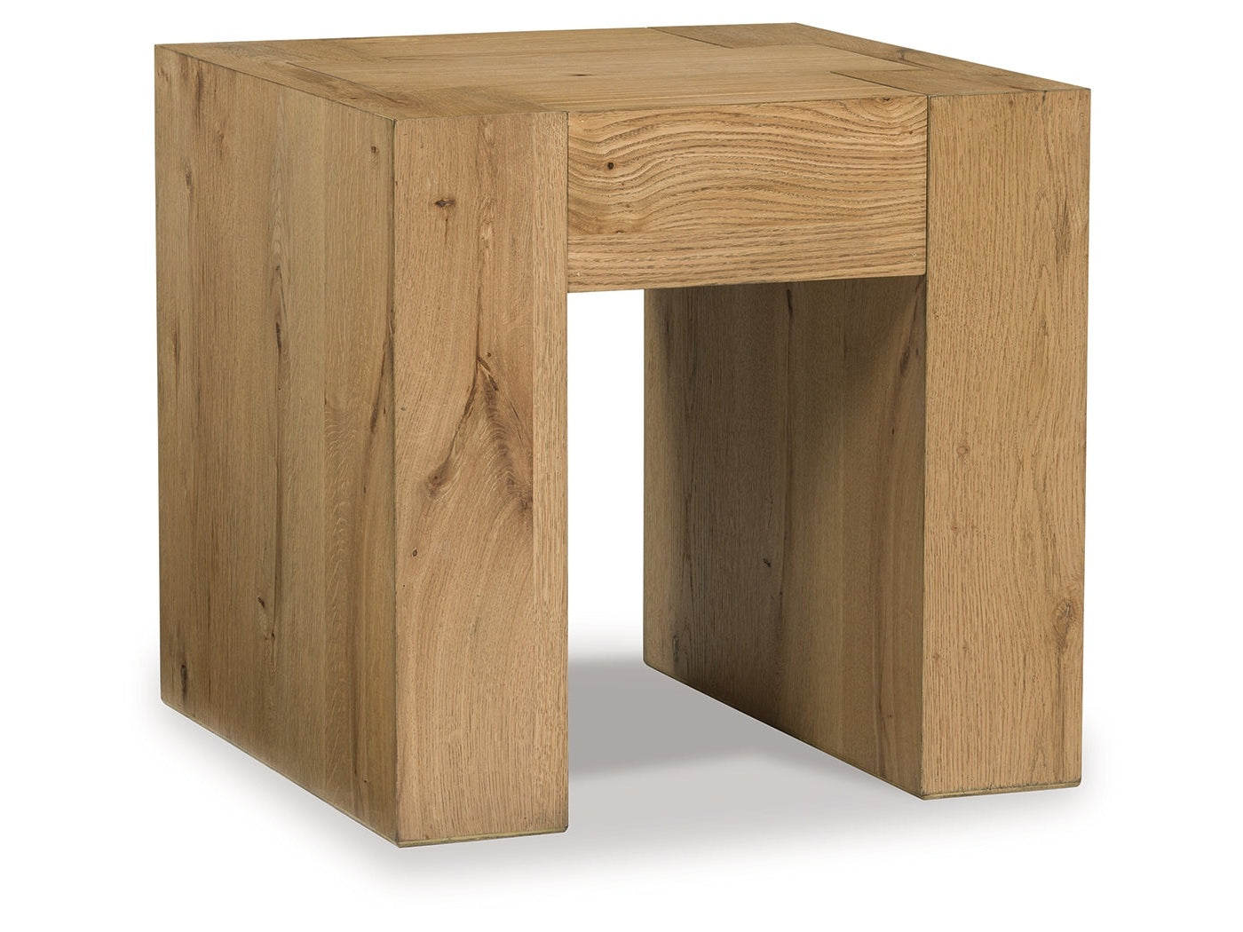 Bracken Light Brown Square End Table - Ornate Home