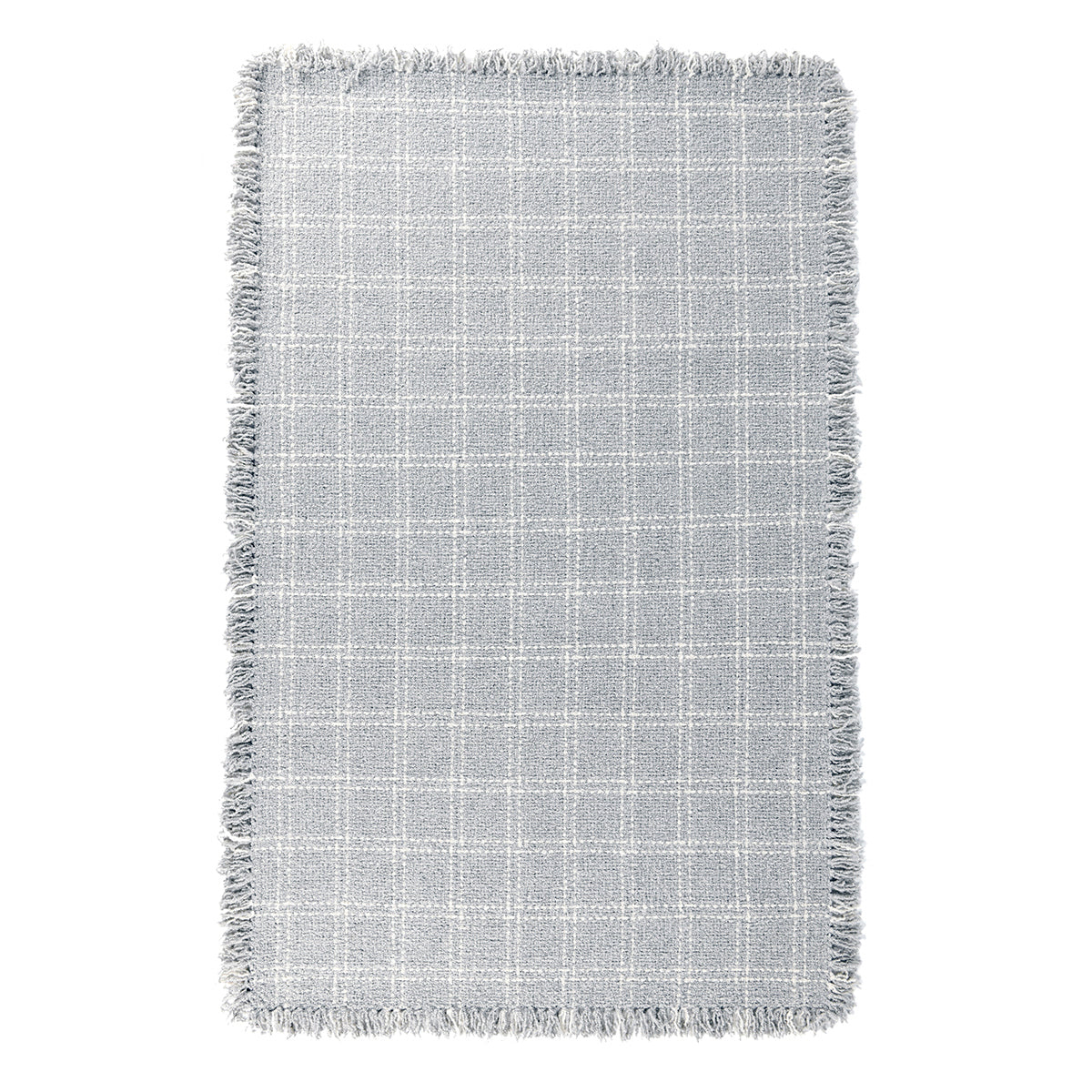 Bradbury Check Pearl/Gray Wool Rug - Ornate Home