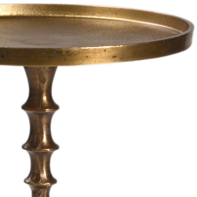 Bradford Antique Brass Side Table - Ornate Home
