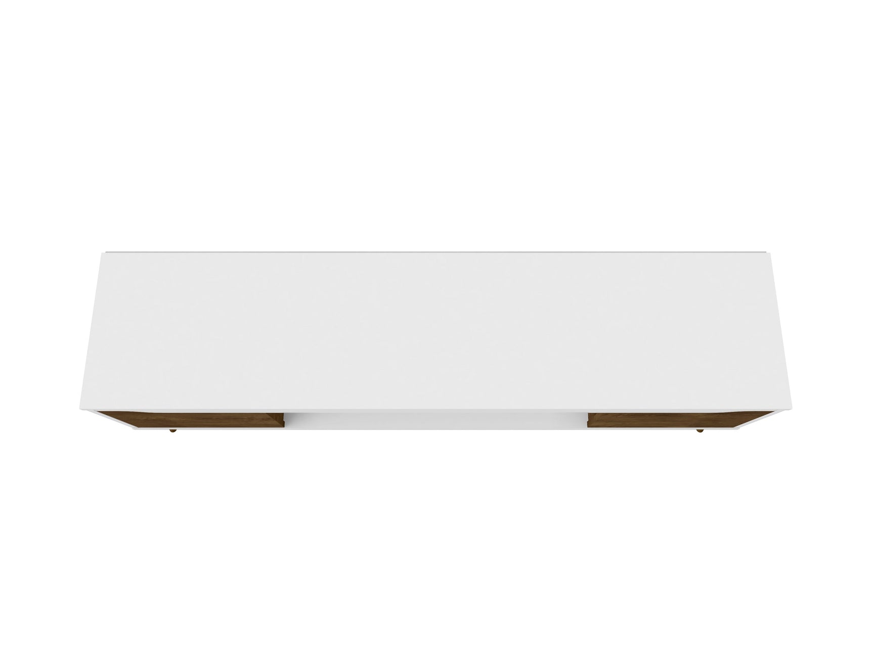 Bradley 62.99 TV Stand in White and Rustic Brown - Ornate Home