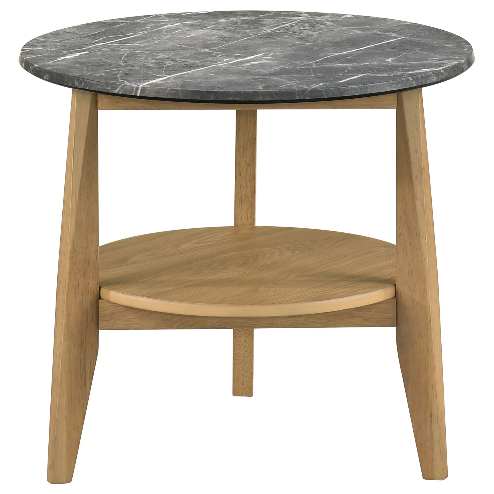Bradley Grey/Natural 3-Piece Round SmartTop Coffee Table Set - Ornate Home