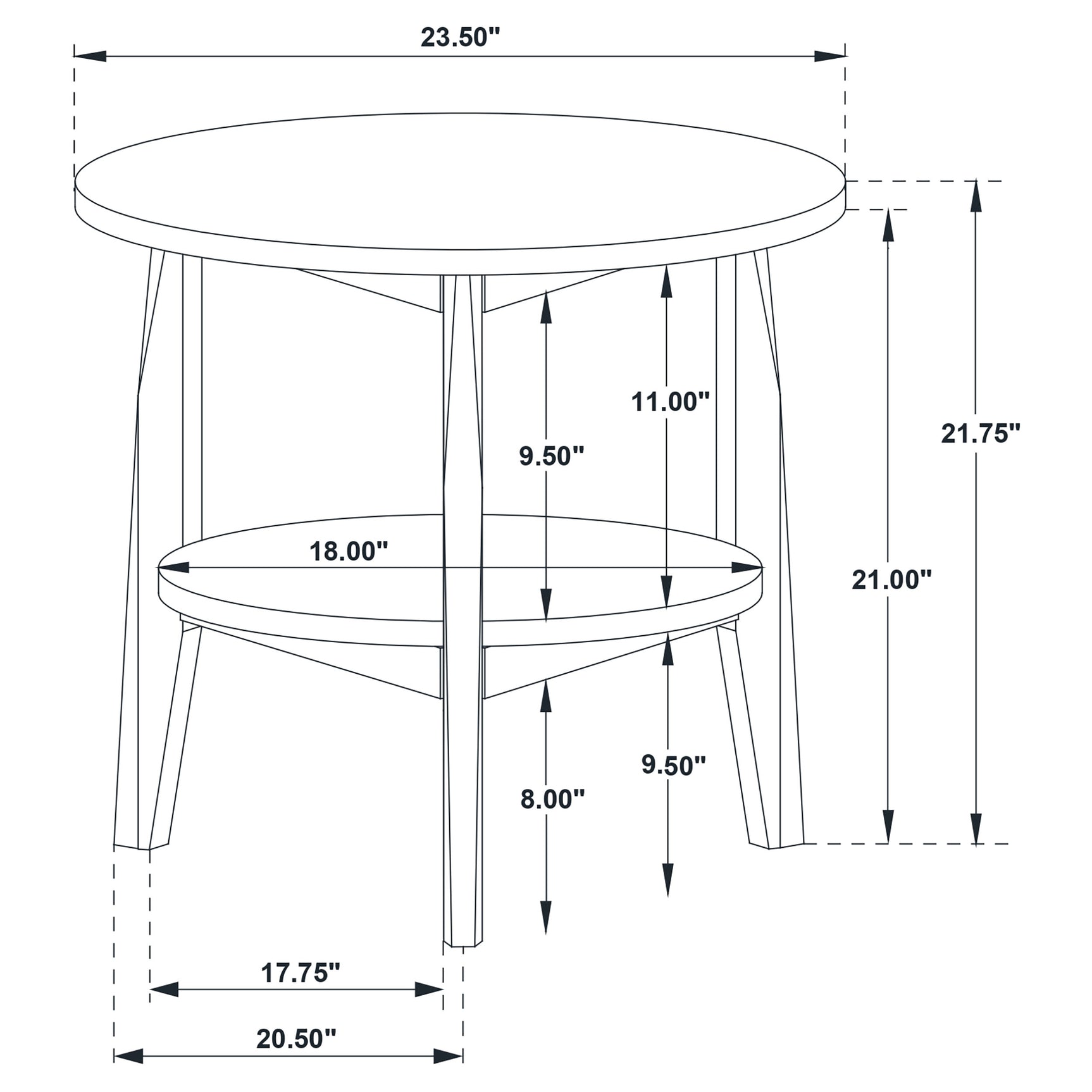 Bradley Grey/Natural 3-Piece Round SmartTop Coffee Table Set - Ornate Home