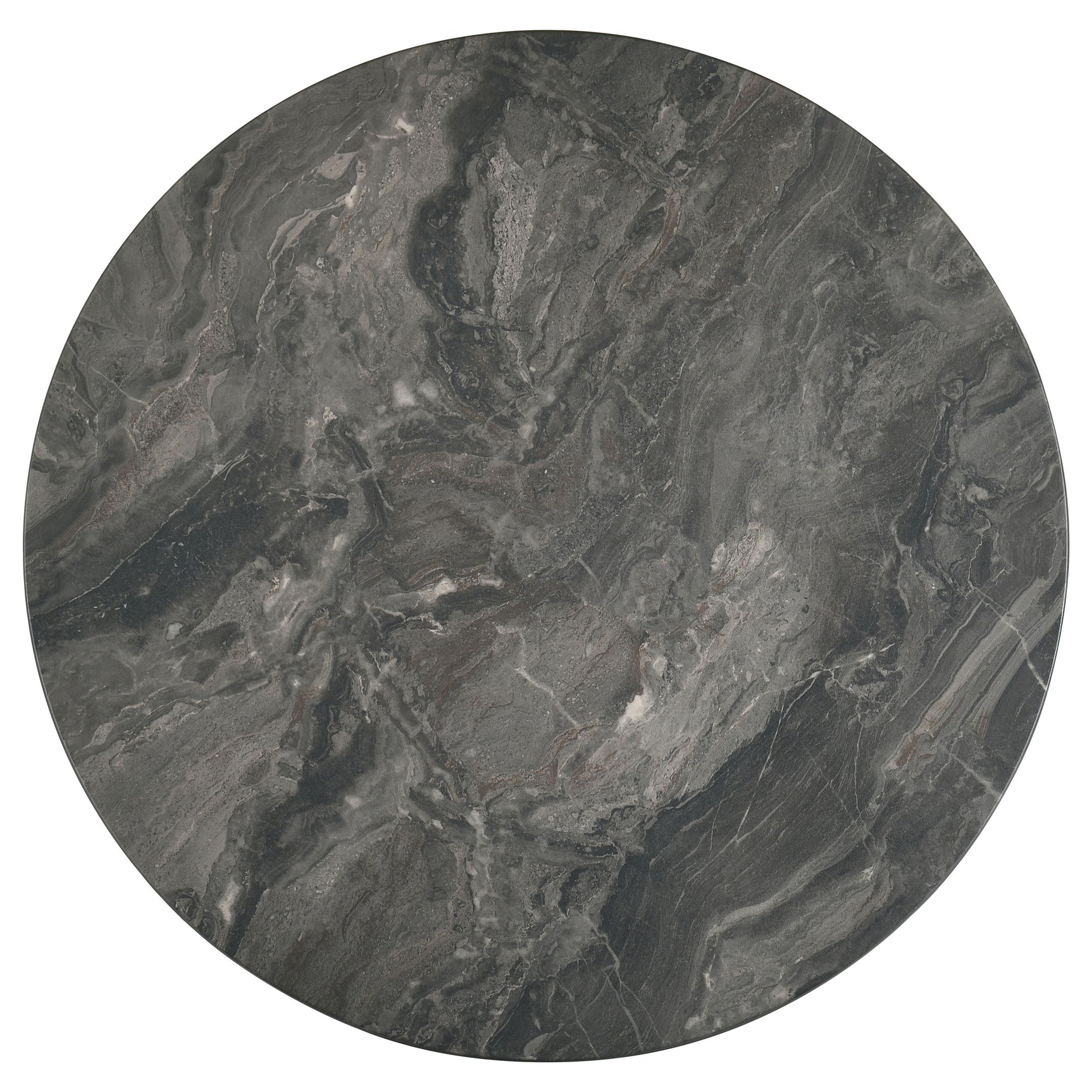 Bradley Smokey Grey/Brown Round SmartTop Cocktail Coffee Table - Ornate Home