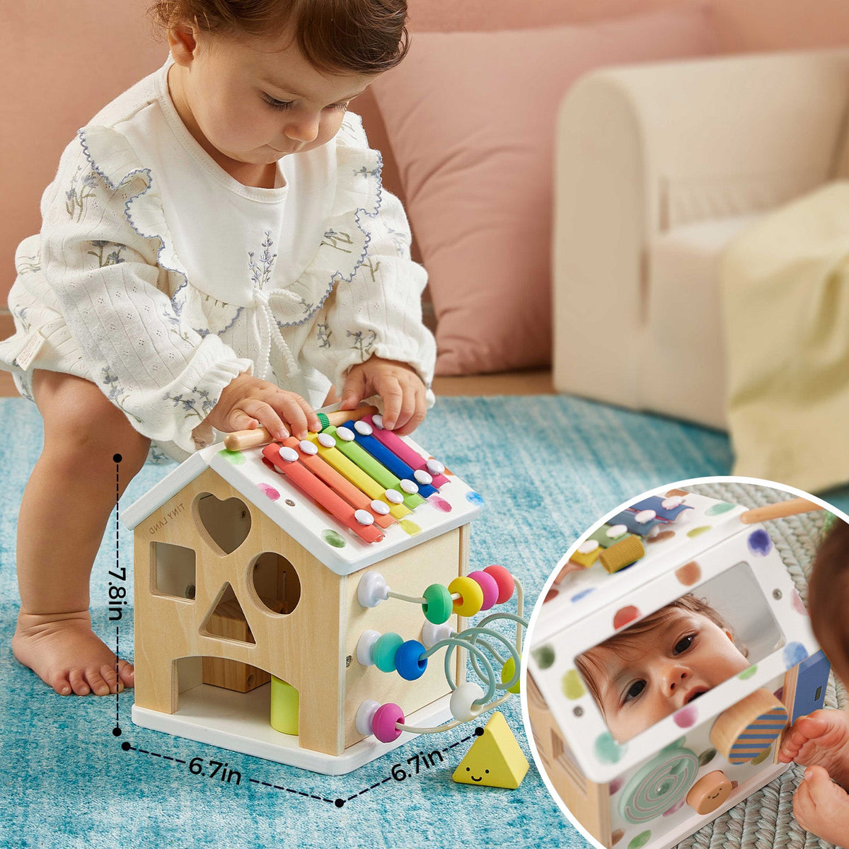 Brain & Hands Playset — Montessori Box (4–6 Months) + Activity Cube - Ornate Home