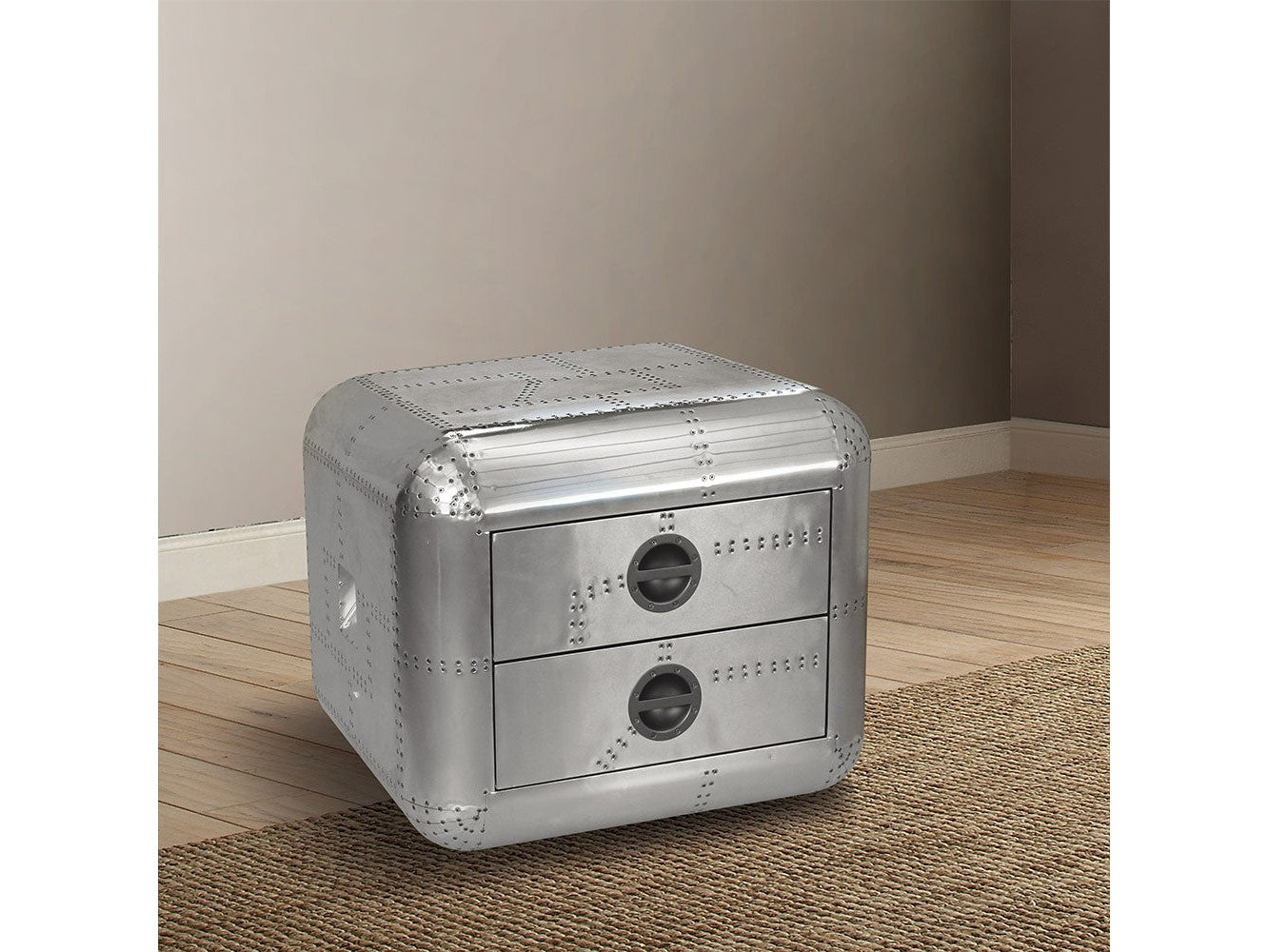 Brancaster Aluminum End Table - Ornate Home