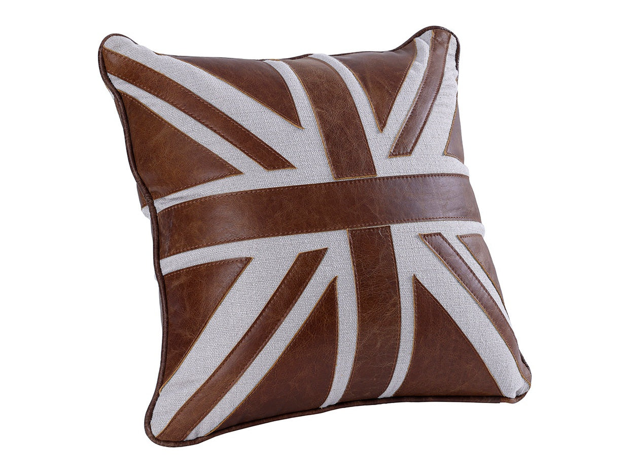 Brancaster Brown/Linen Accent Cushion (Set of 2) - Ornate Home