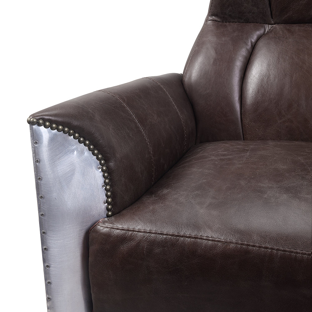 Brancaster Espresso Accent Chair - Ornate Home