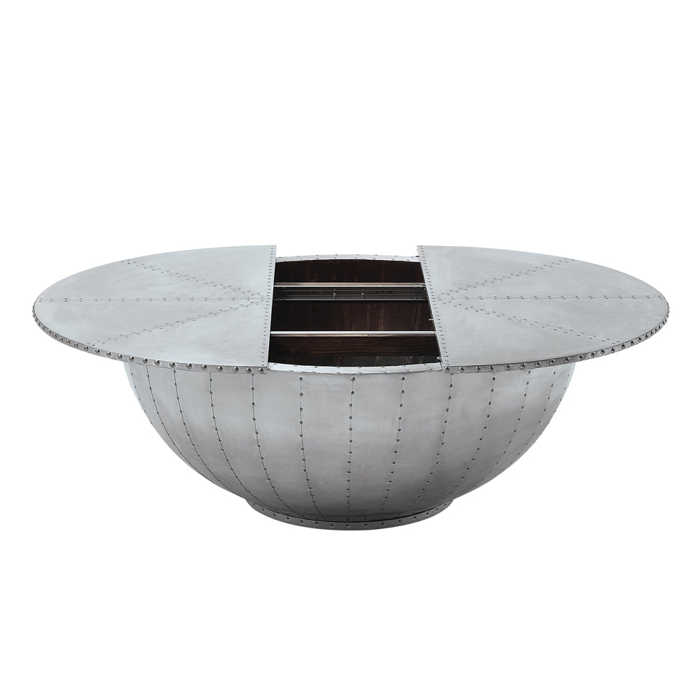 Brancaster Round Aluminum Coffee Table - Ornate Home