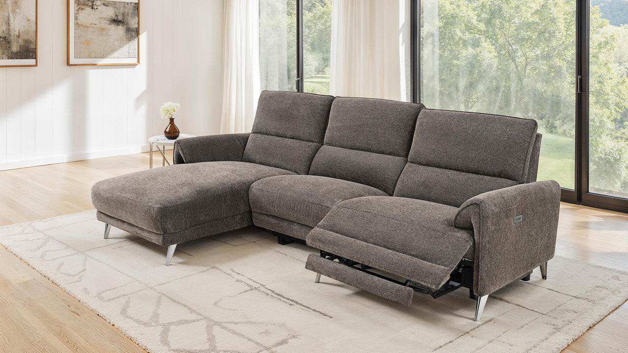 Brande Brown Power Sectional - Ornate Home