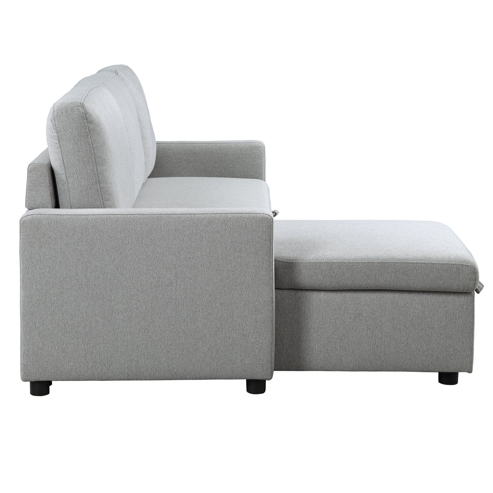 Brandolyn Gray 2-Piece Reversible Sectional Pull-Out Bed - Ornate Home