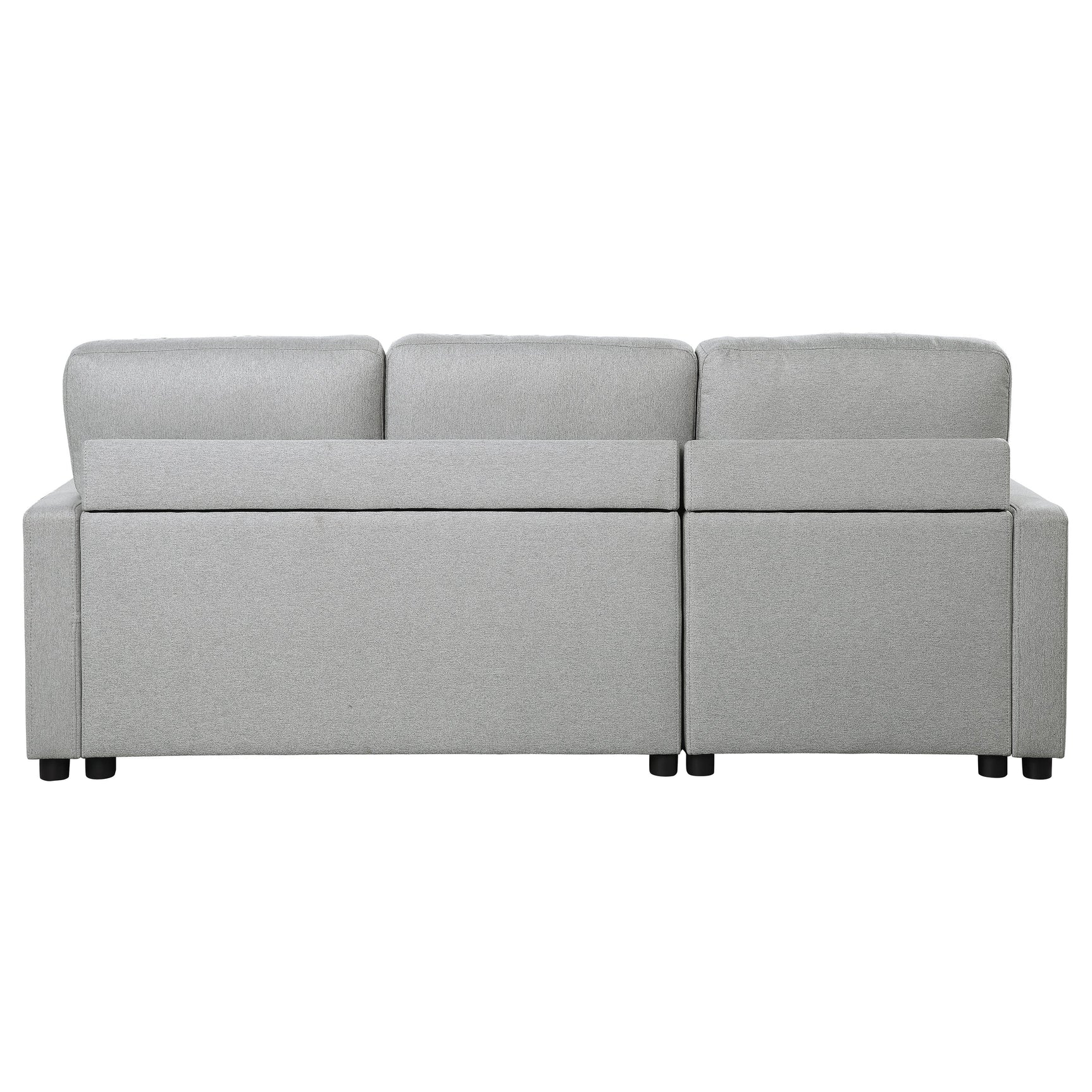 Brandolyn Gray 2-Piece Reversible Sectional Pull-Out Bed - Ornate Home