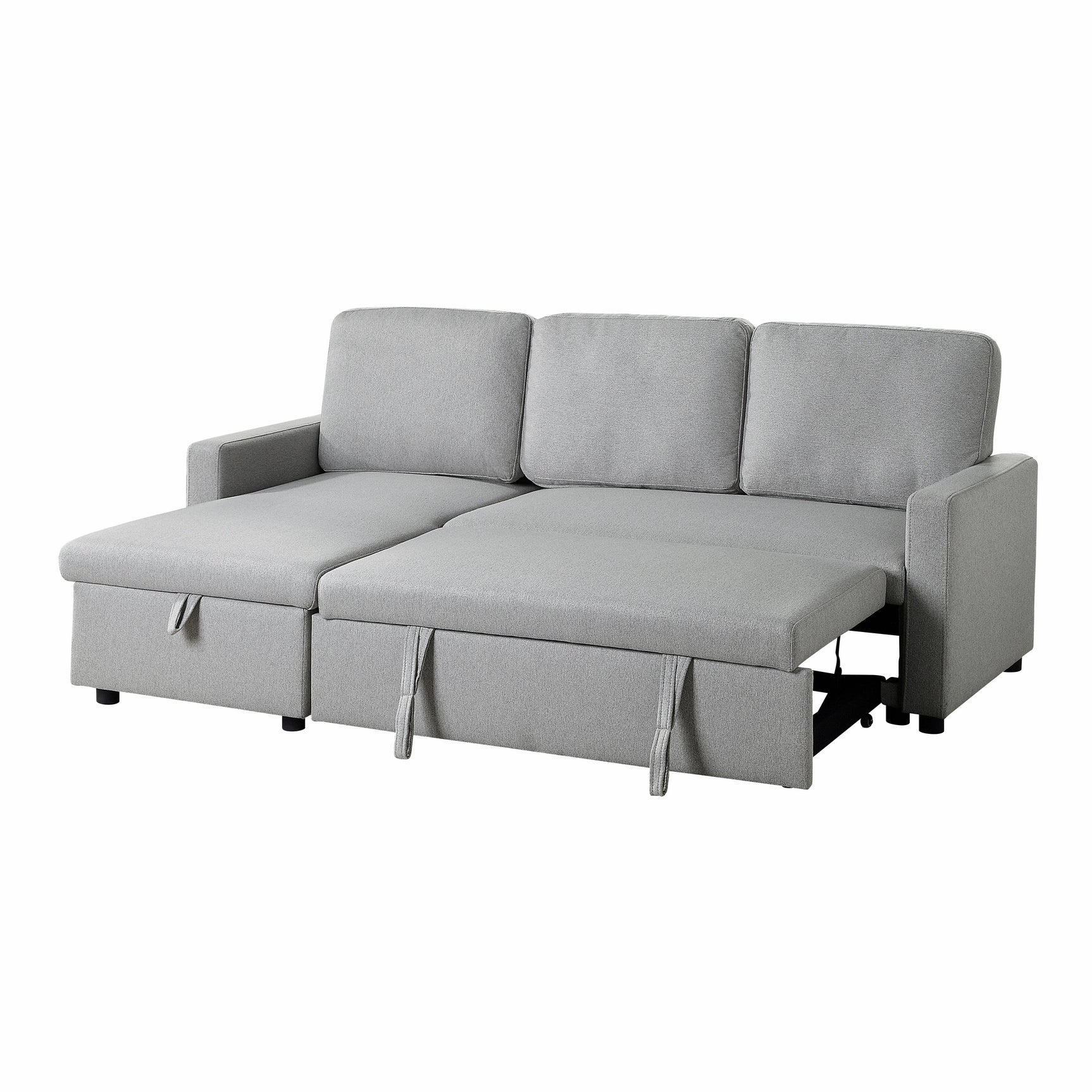 Brandolyn Gray 2-Piece Reversible Sectional Pull-Out Bed - Ornate Home