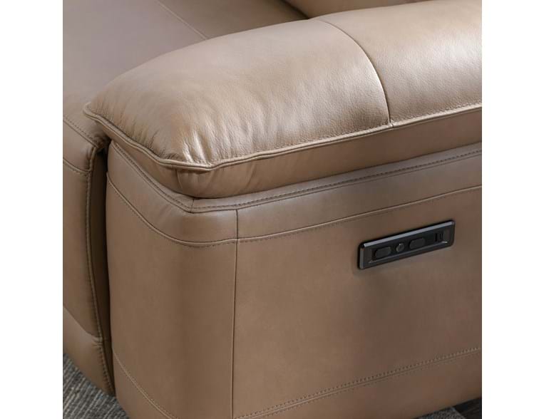 Branford Brown Power Recliner Sectional w/LAF Chaise - Ornate Home