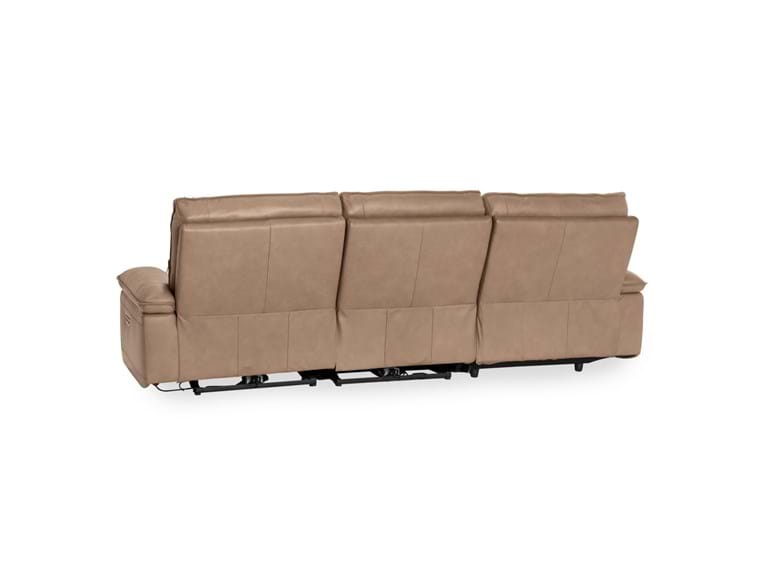 Branford Brown Power Recliner Sectional w/LAF Chaise - Ornate Home