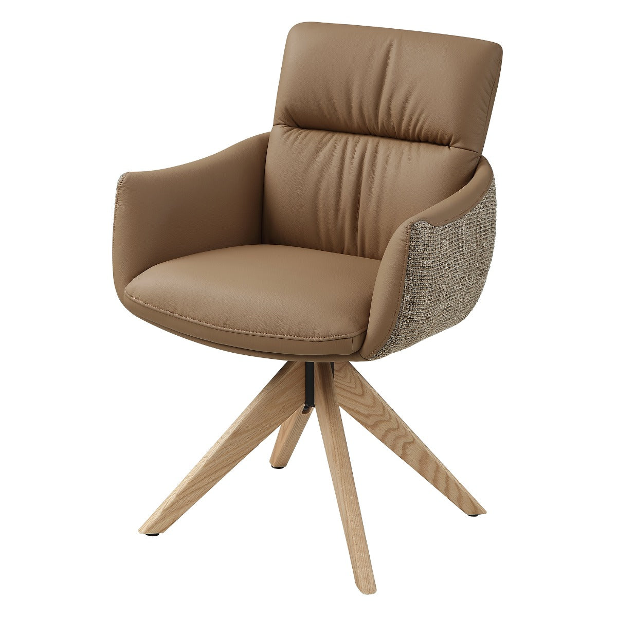 Branson Camel Arm Chair W/Swivel (Set-2)