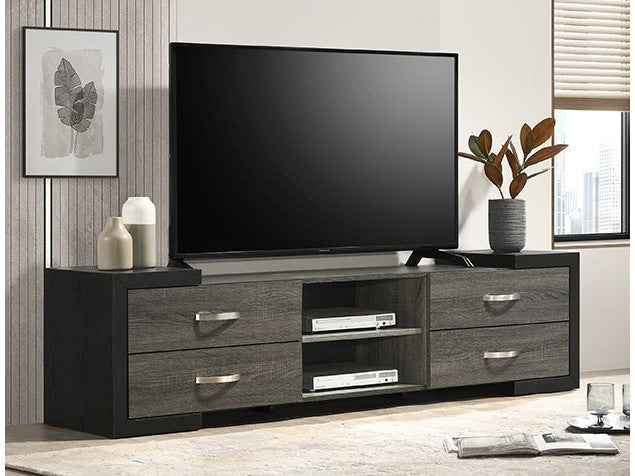 Brant Gray Tv Stand - Ornate Home