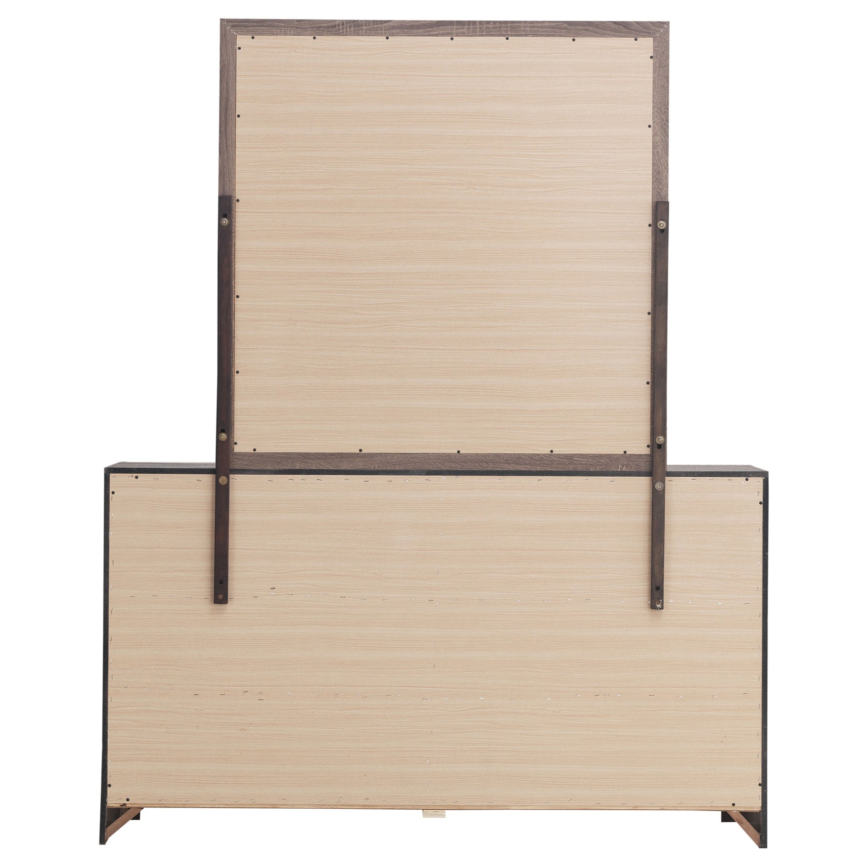 Brantford Barrel Oak Dresser and Mirror - Ornate Home