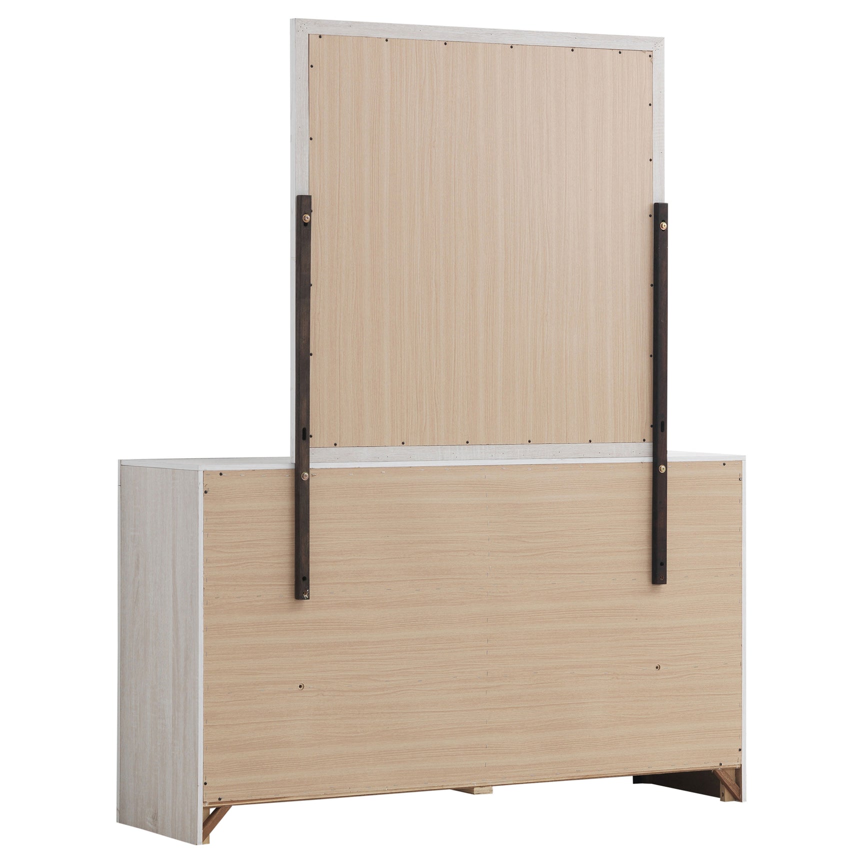 Brantford Coastal White Dresser and Mirror - Ornate Home