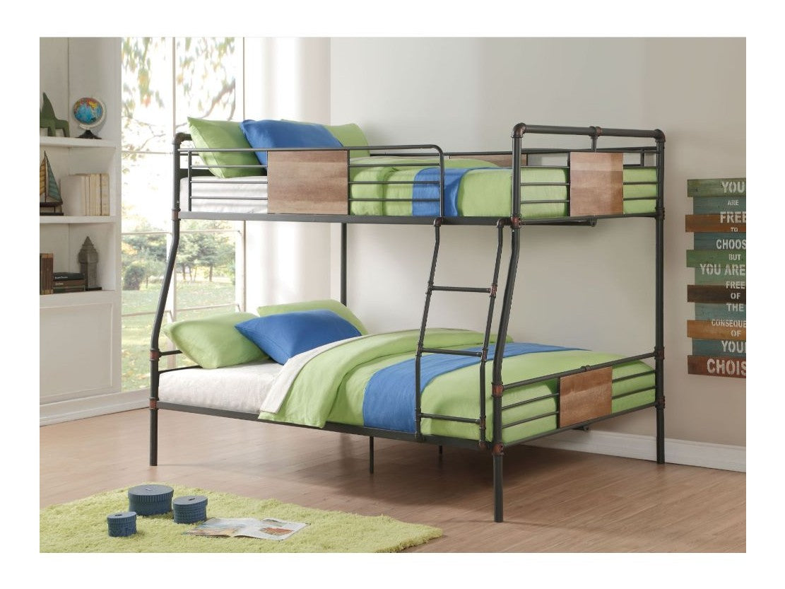 Brantley Sandy Black/Bronze Full XL/Queen Bunk Bed - Ornate Home