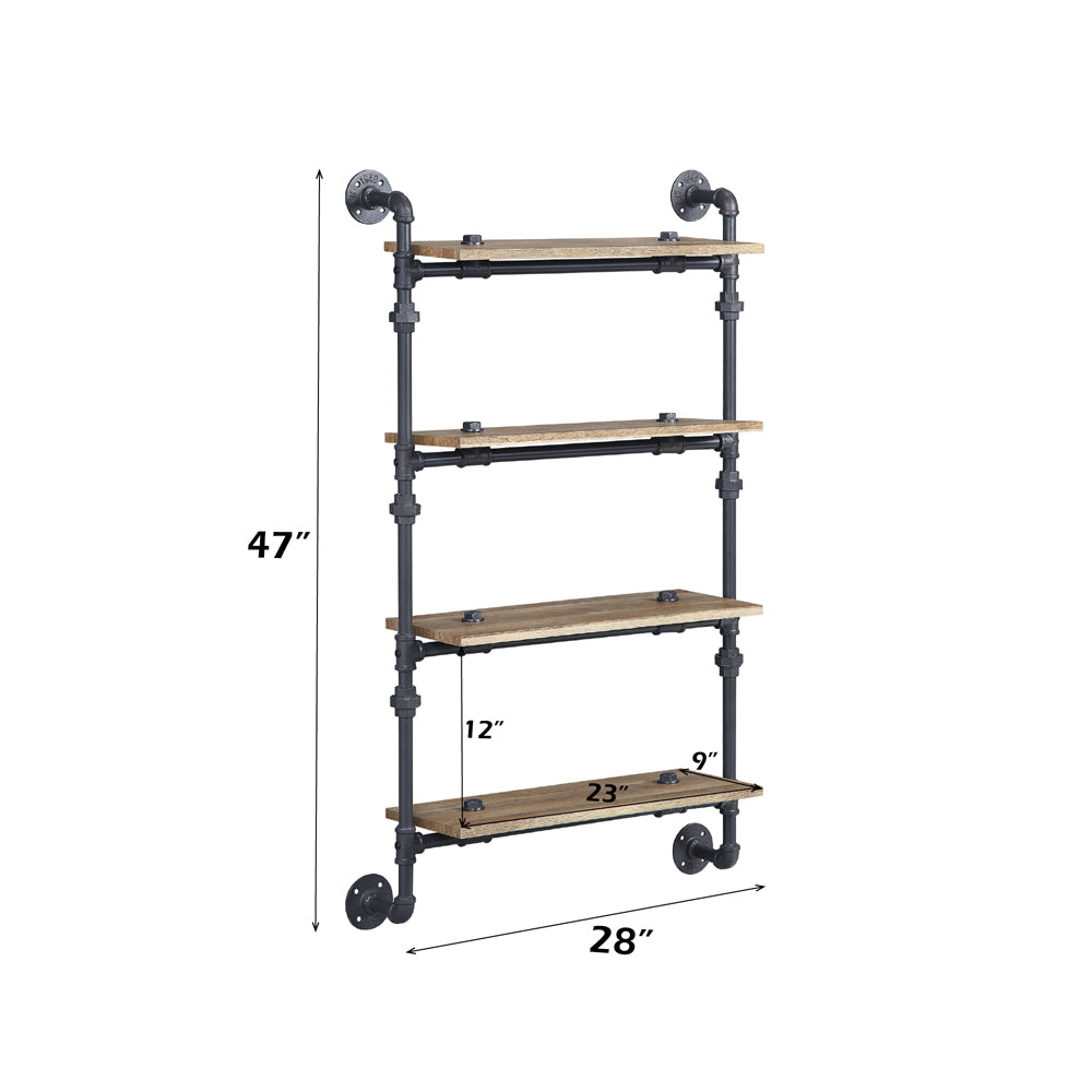 Brantley Wall Rack w/4 Shelves - Ornate Home