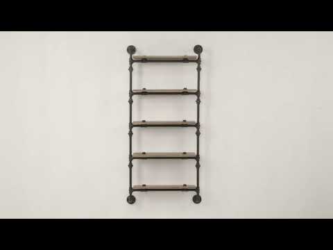 Brantley Wall Rack w/5 Shelves - Ornate Home