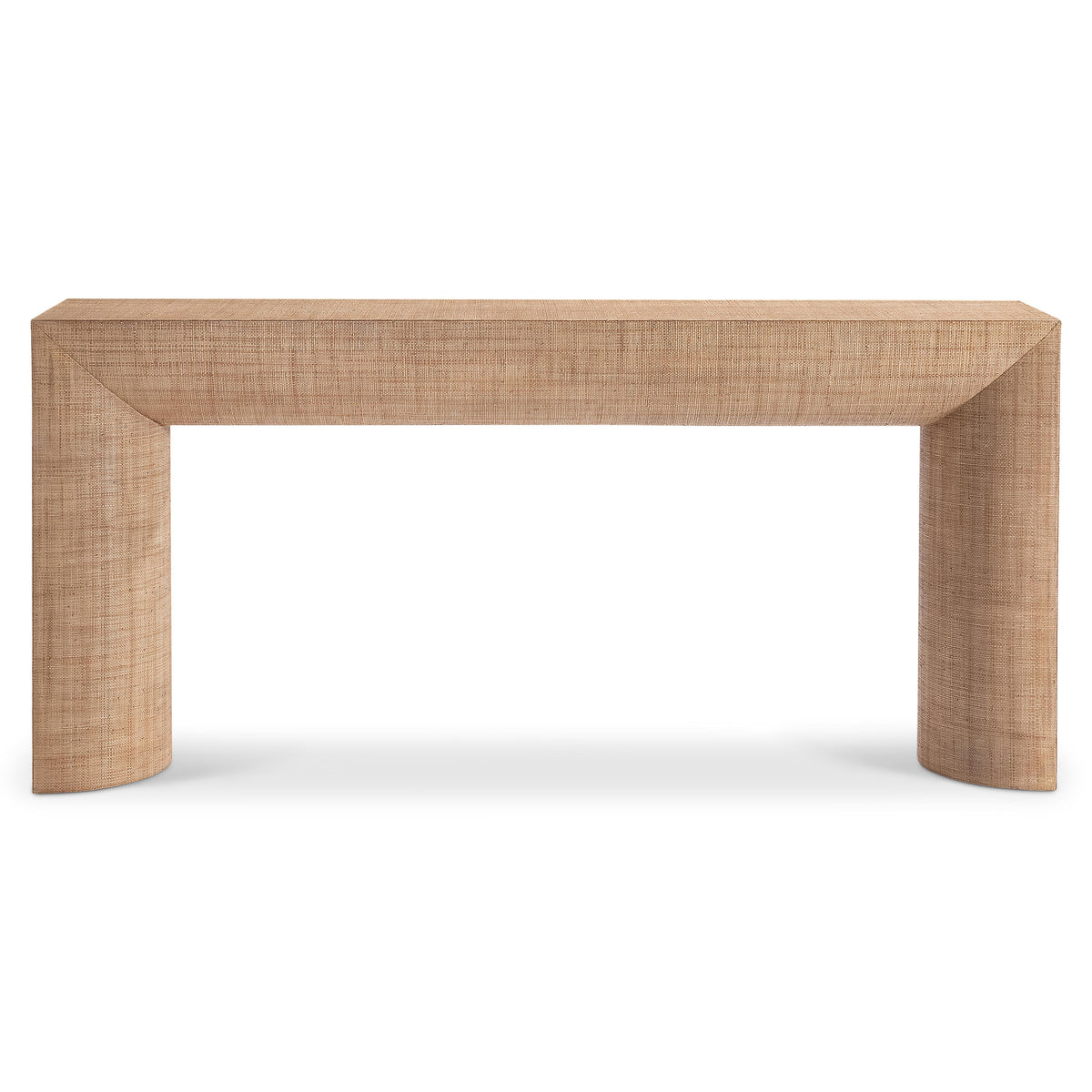 Brasea Natural Wood/Tan Console Table - Ornate Home