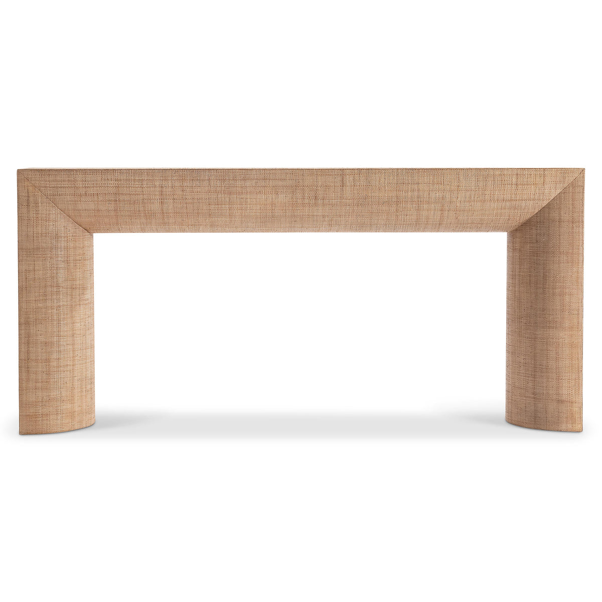Brasea Natural Wood/Tan Console Table - Ornate Home