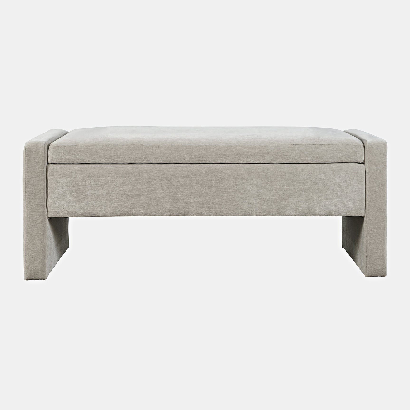 Braun Grey Storage Bench - Ornate Home