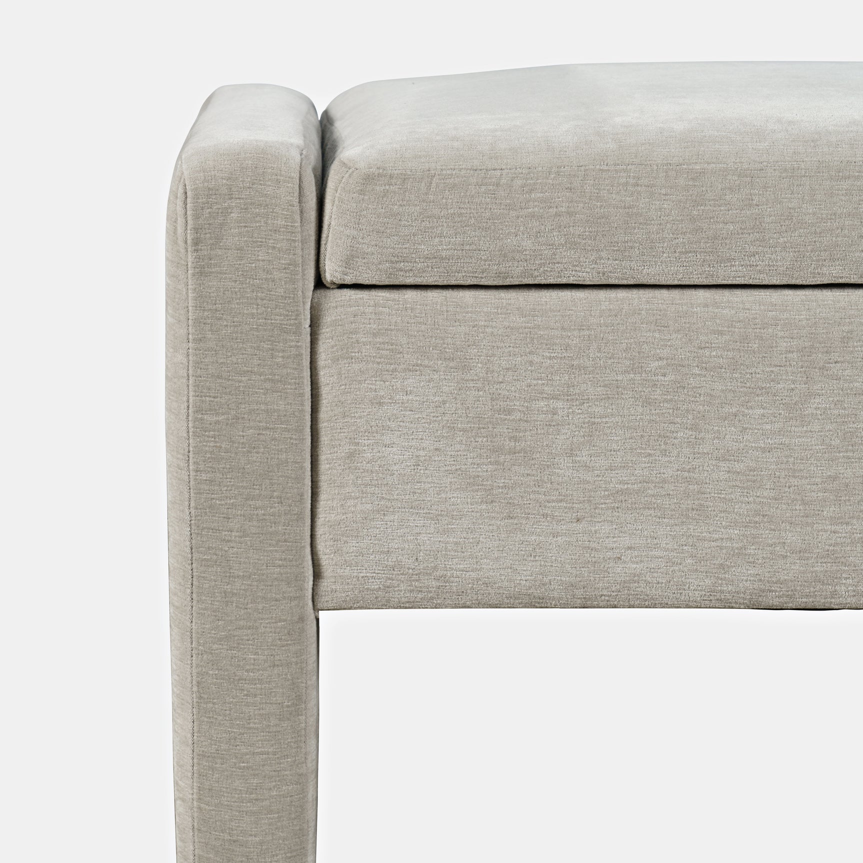 Braun Grey Storage Bench - Ornate Home