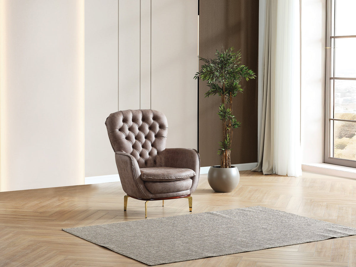 Bravo Brown Chair - Ornate Home