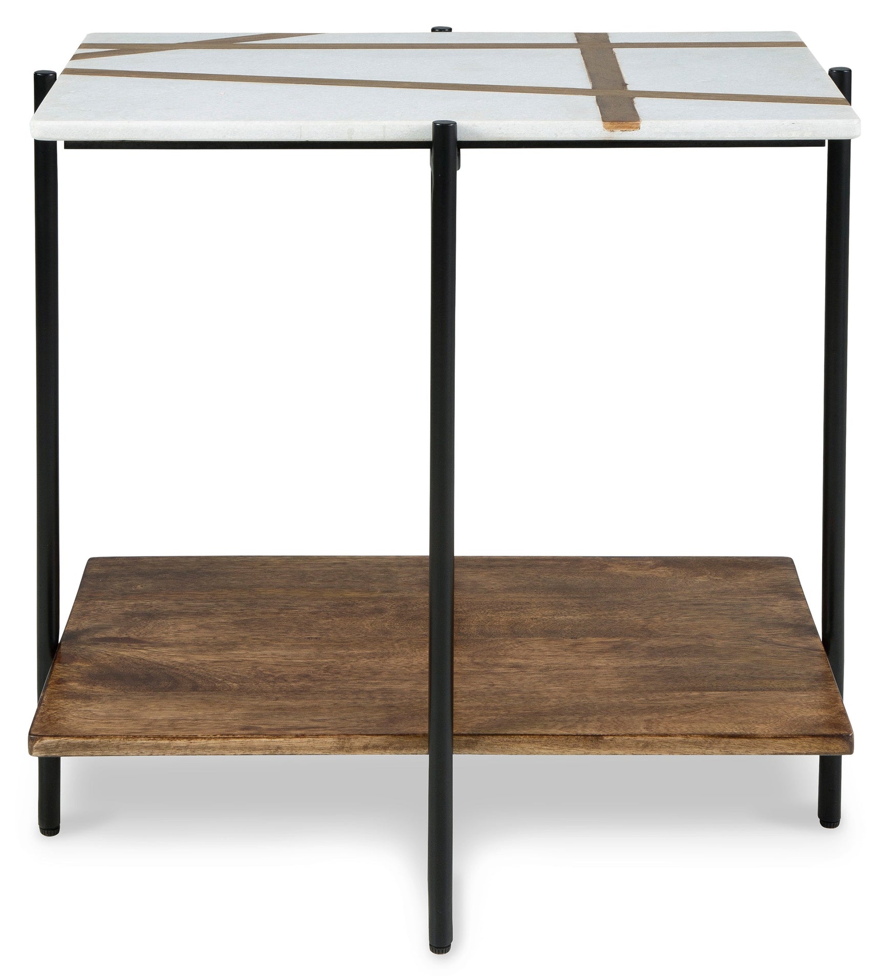 Braxmore White/Light Brown Accent Table (Online Special Price) - Ornate Home