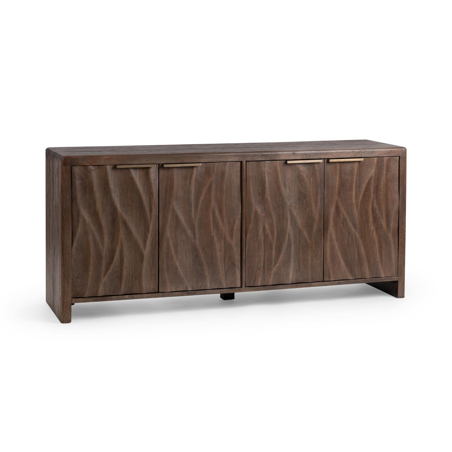Braxton Tundra Brown 4 Door Cabinet - Ornate Home
