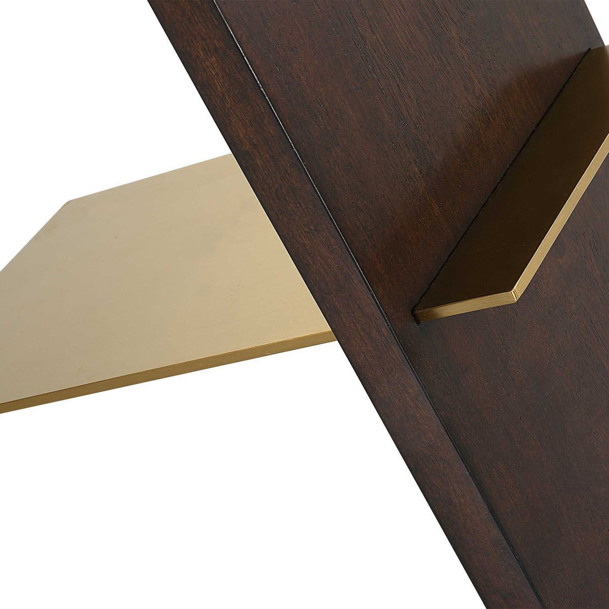 Breakthrough Brown/Gold Modern Accent Table - Ornate Home