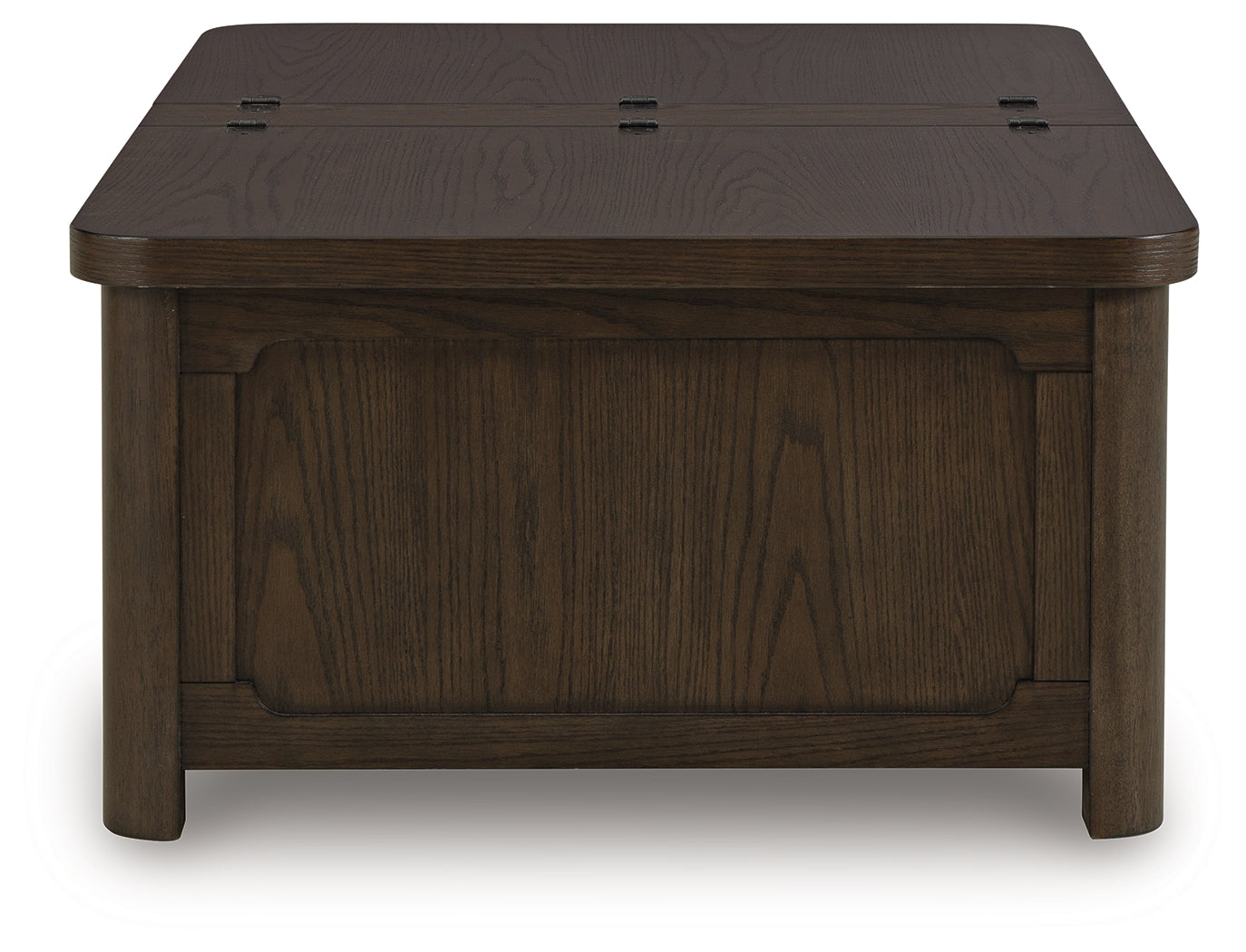 Breckington Dark Brown Cocktail Table with Storage - Ornate Home