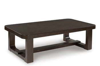 Breckington Dark Brown Rectangular Cocktail Table (Online Special Price) - Ornate Home