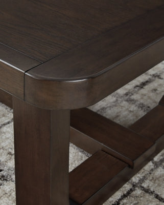 Breckington Dark Brown Rectangular Cocktail Table (Online Special Price) - Ornate Home