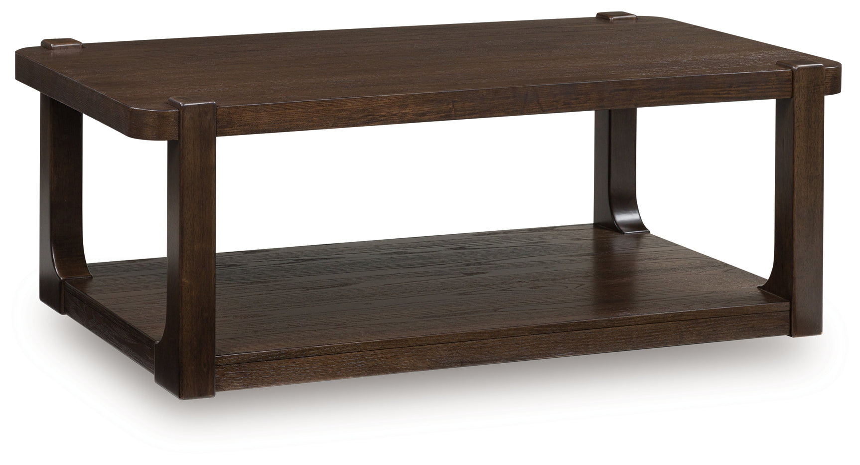 Breckington Dark Brown Rectangular Cocktail Table - Ornate Home