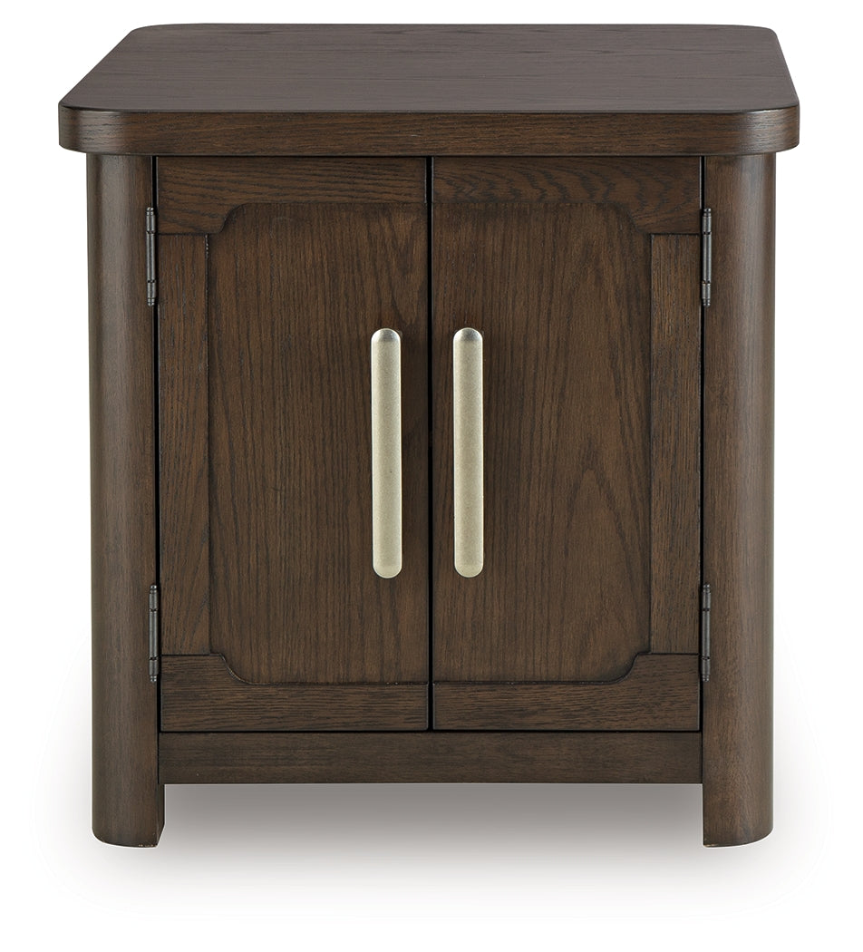 Breckington Dark Brown Rectangular End Table (Online Special Price) - Ornate Home