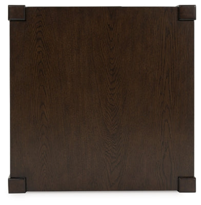 Breckington Dark Brown Square End Table (Online Special Price) - Ornate Home