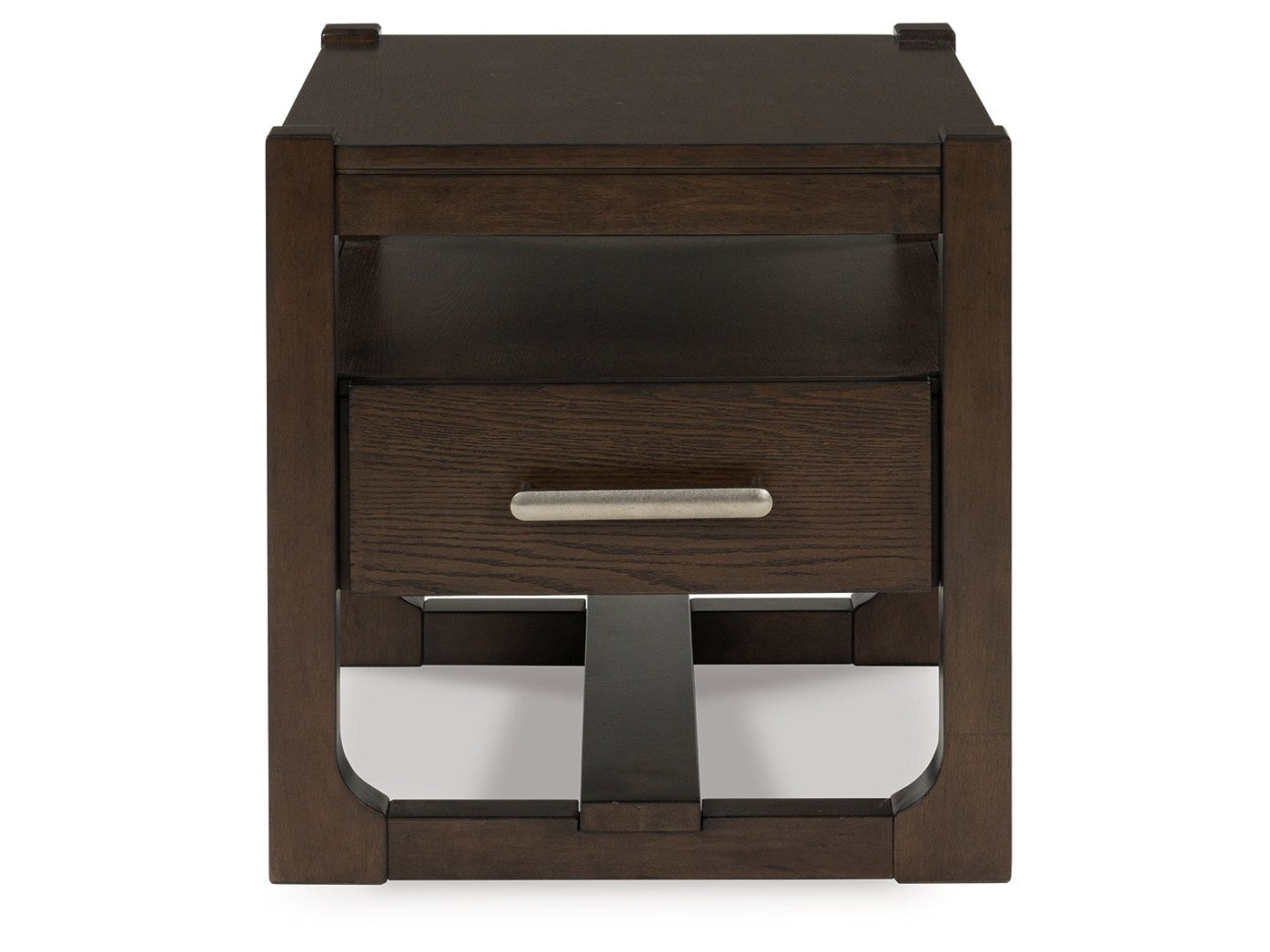 Breckington Dark Brown Square End Table - Ornate Home