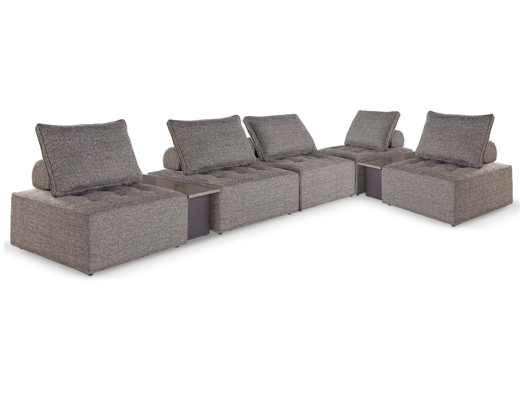 Bree Zee Brown 7-Piece Outdoor Modular Seating - Ornate Home