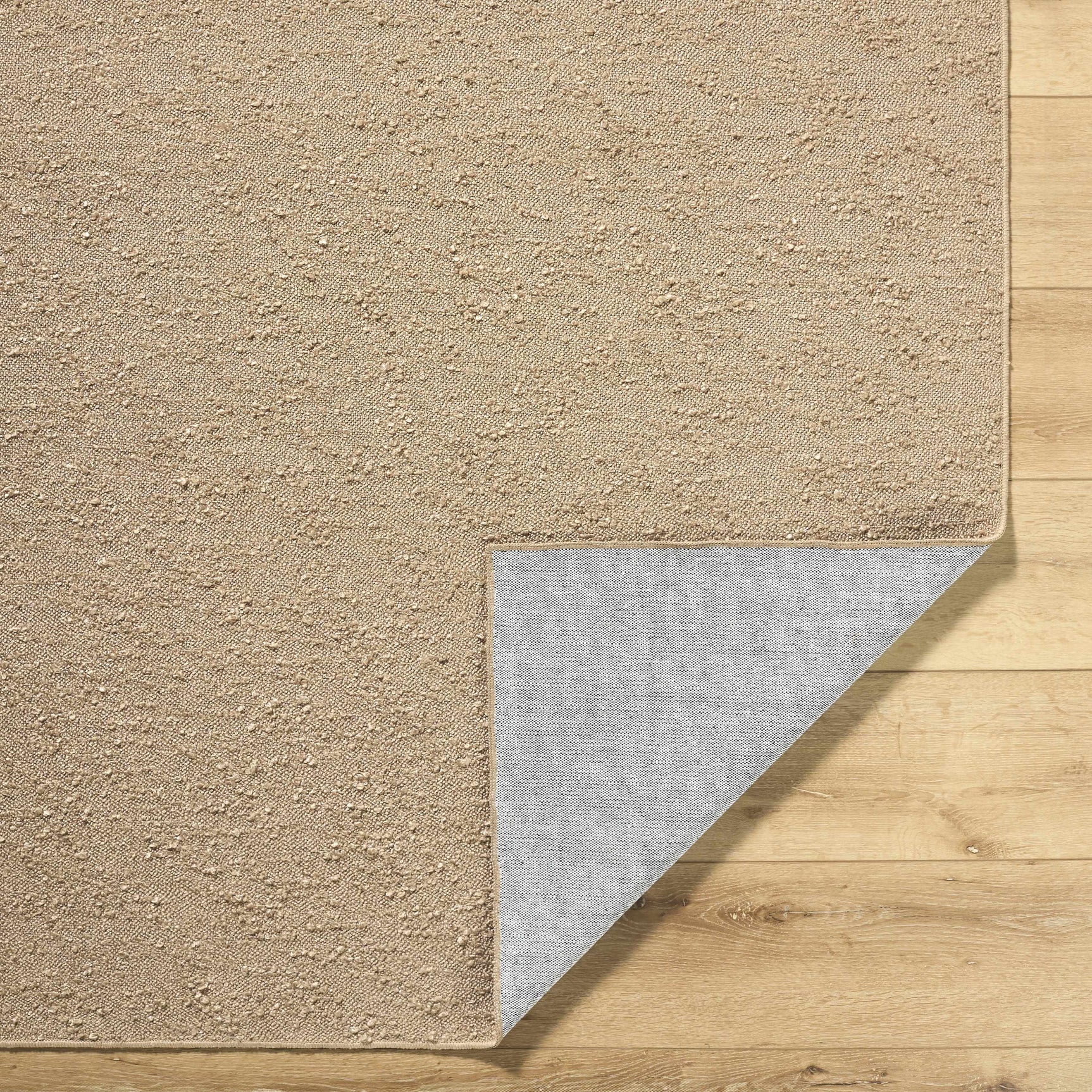 Breena Solid Taupe Washable Area Rug - Ornate Home