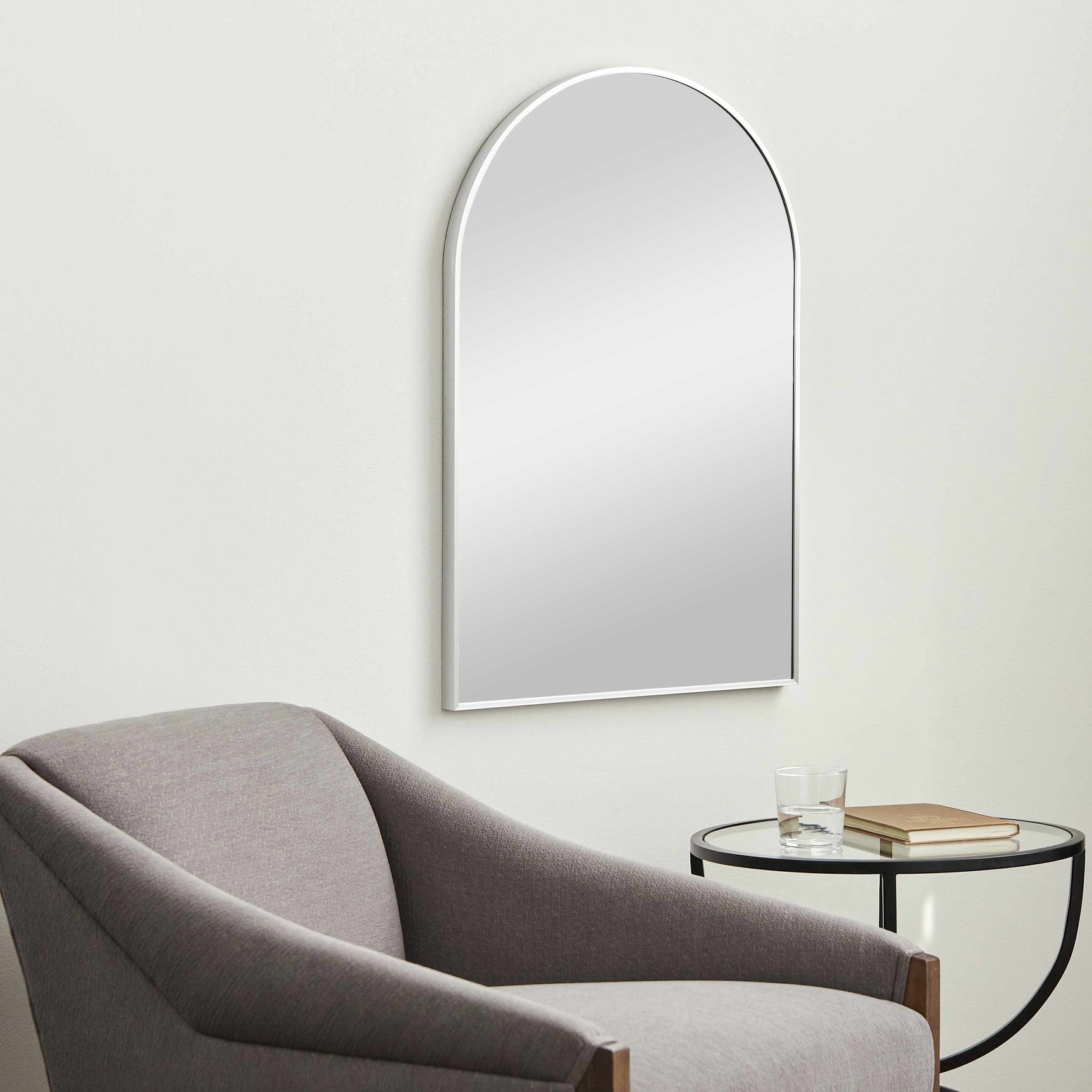 Brembilla Silver Gray Contemporary Mirror - Ornate Home