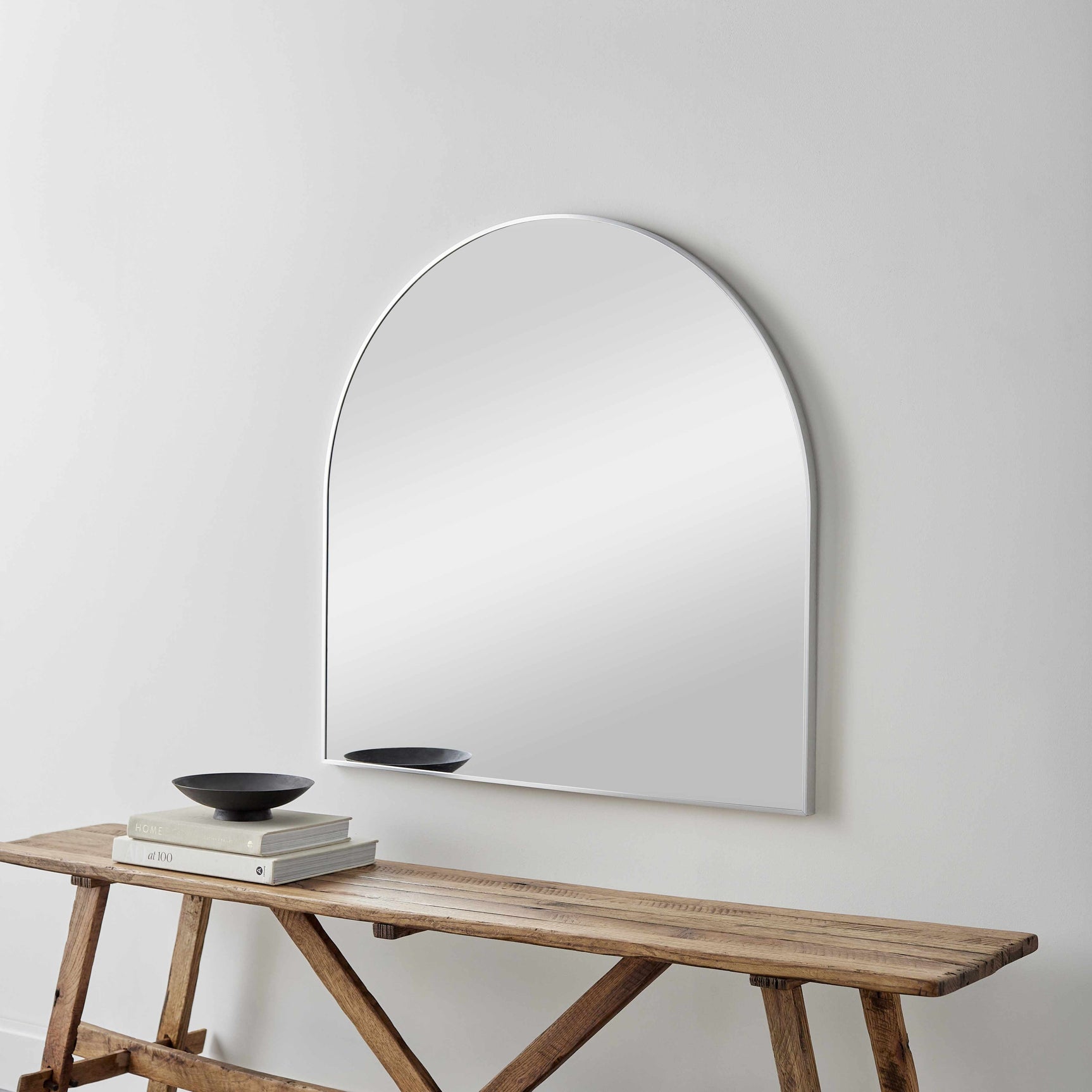 Brembilla Silver Gray Contemporary Mirror - Ornate Home