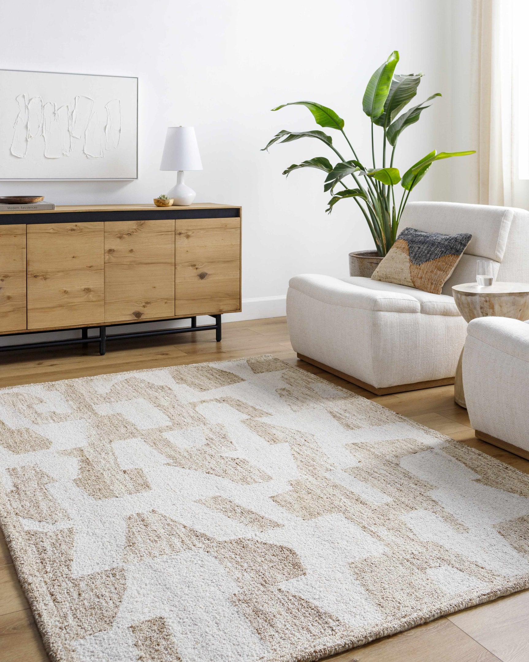 Brendy Beige Area Rug - Ornate Home