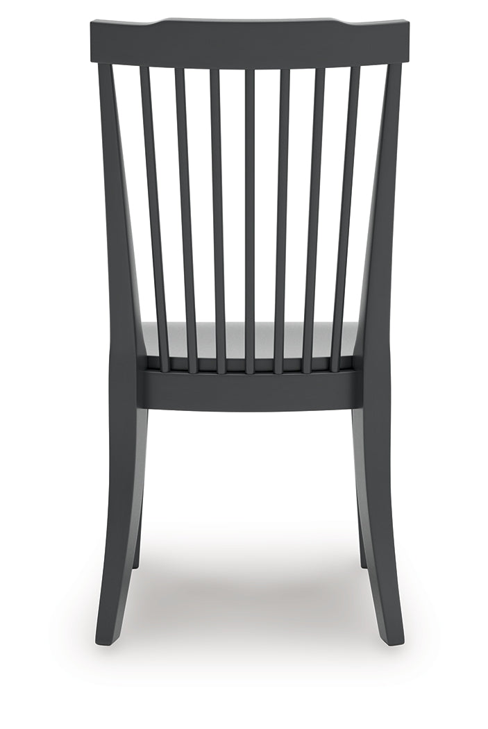 Brenkerton Grayish Brown/Black Dining Table and 4 Chairs - Ornate Home